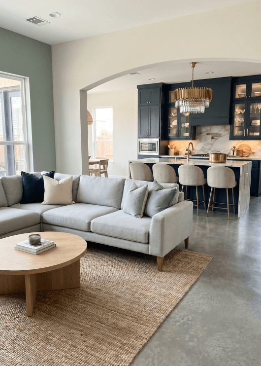 Living room after PaintPilot palette applied