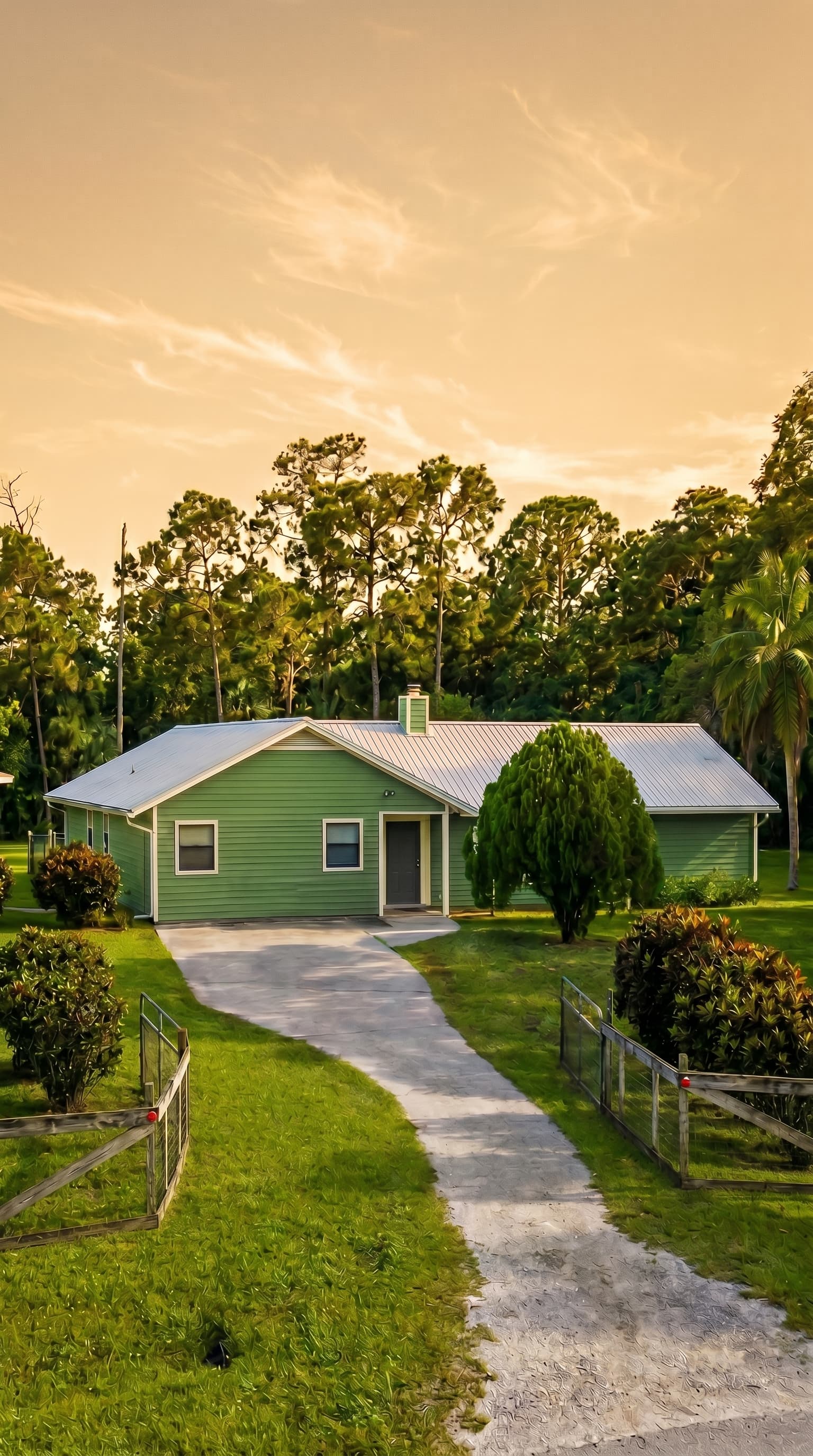 Exterior after painting, new color