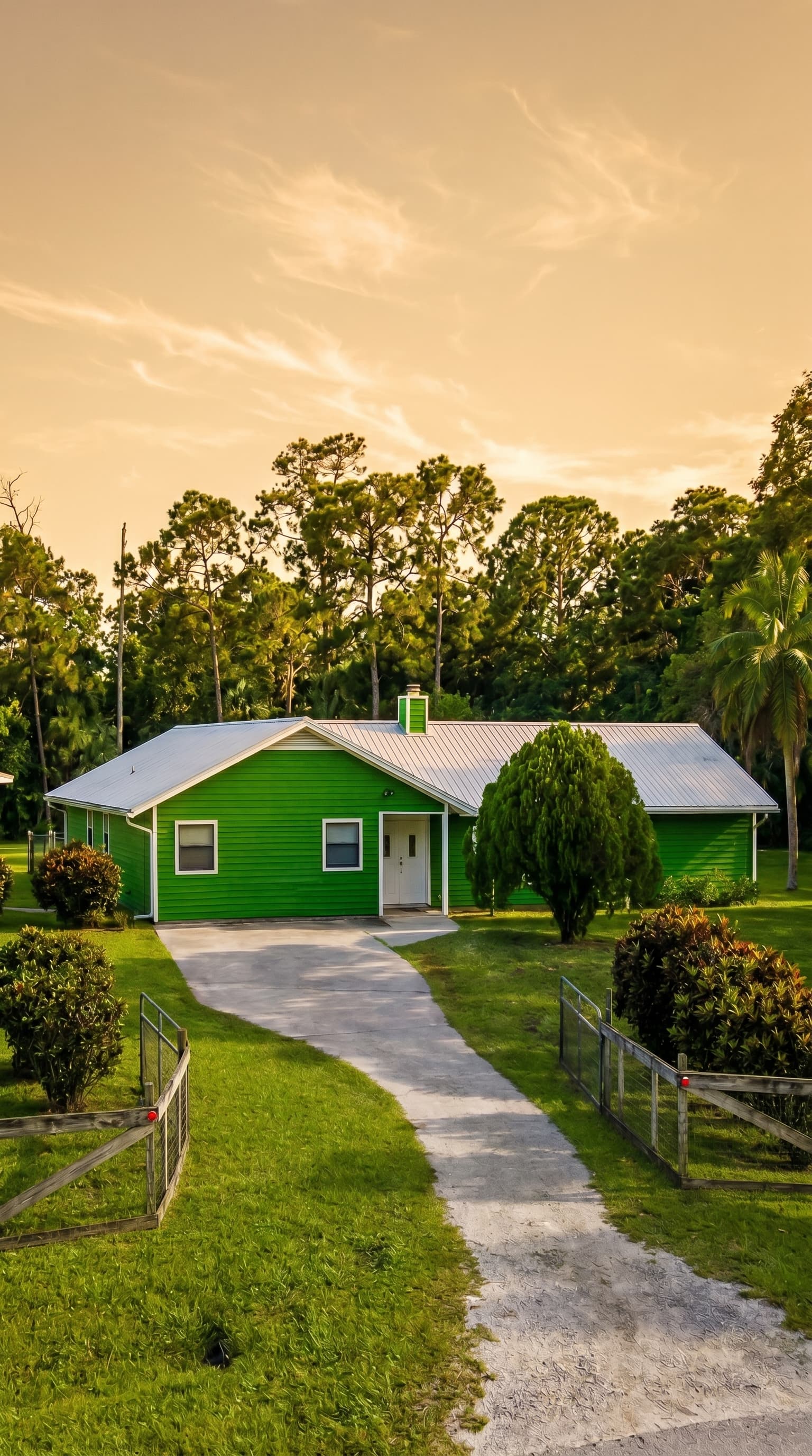 Exterior before painting, original color