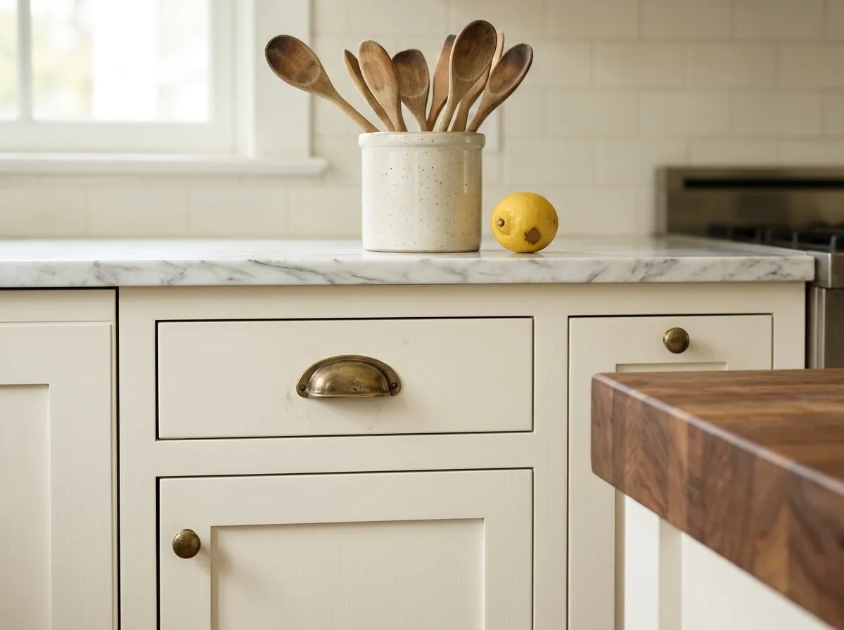 Alabaster SW 7008 on kitchen