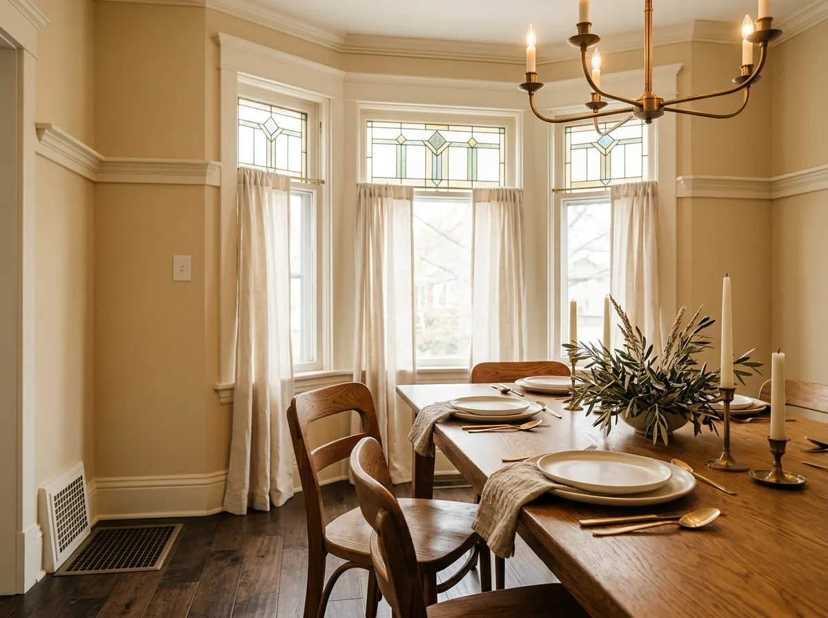 Antique White SW 6119 on dining room