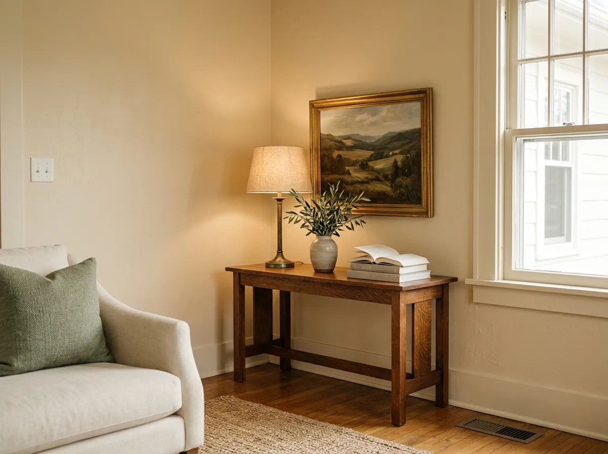 Antique White SW 6119 on living room