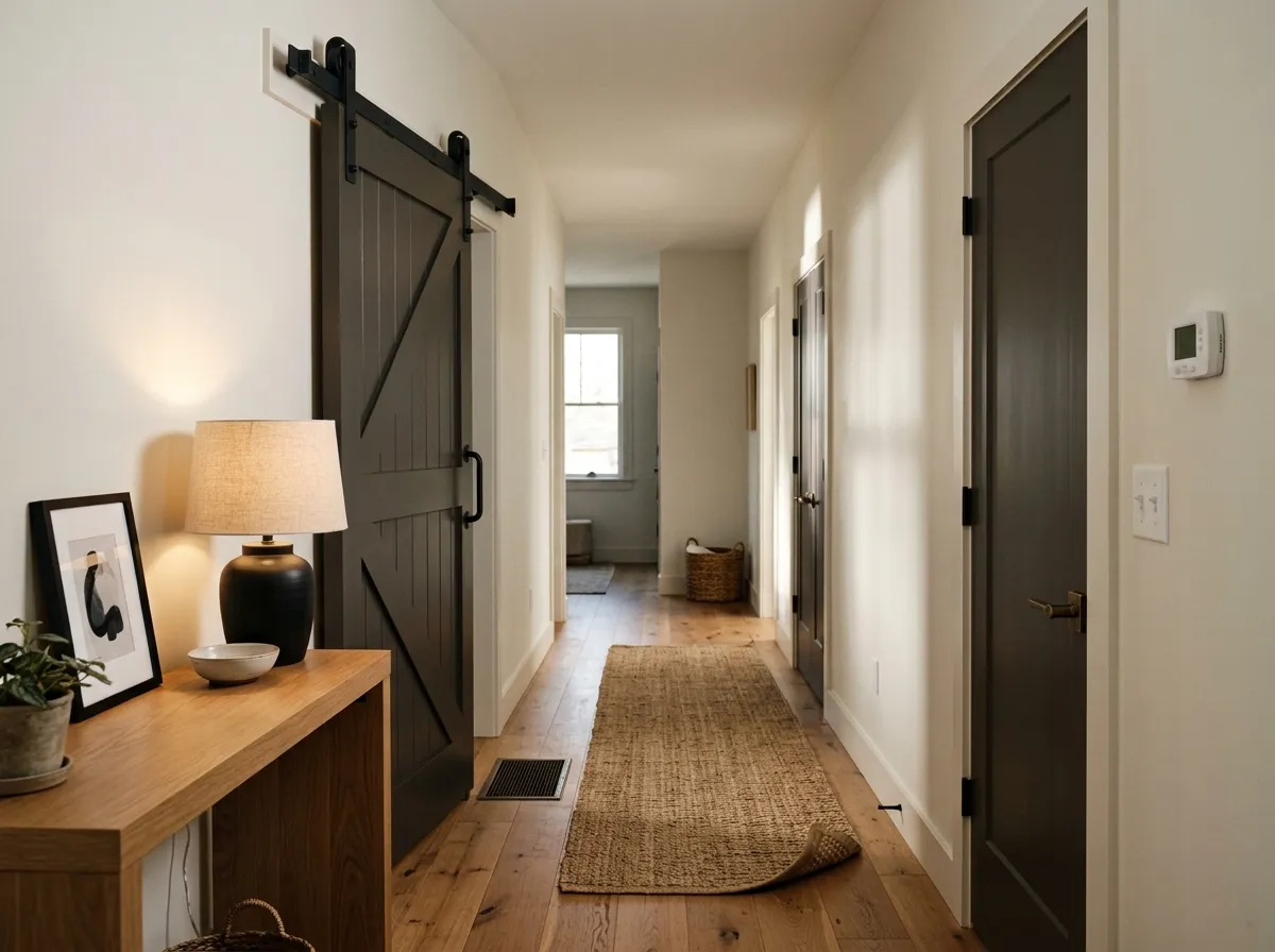 Black Fox SW 7020 on interior doors and accent pieces