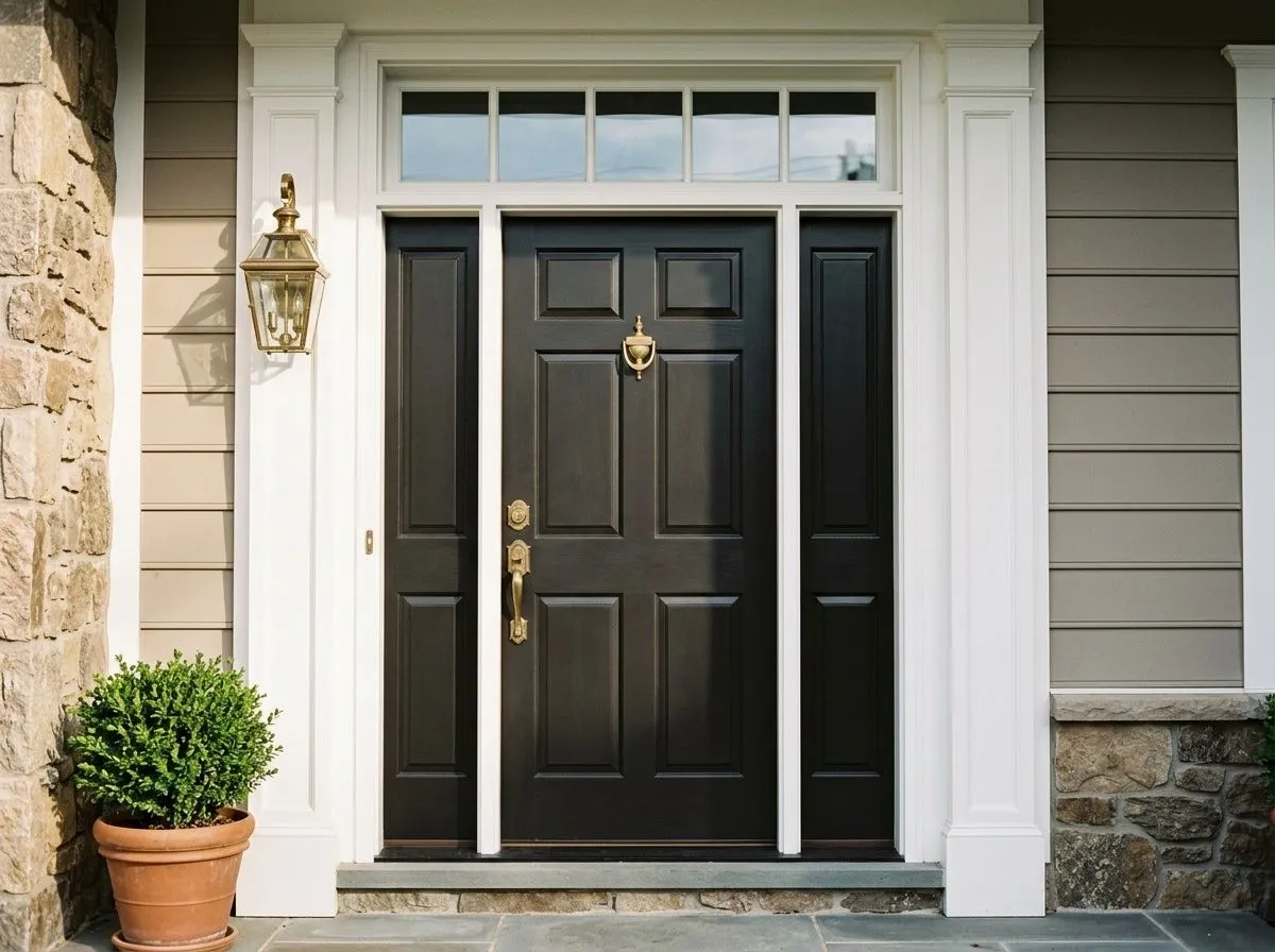 Black Magic SW 6991 on front door
