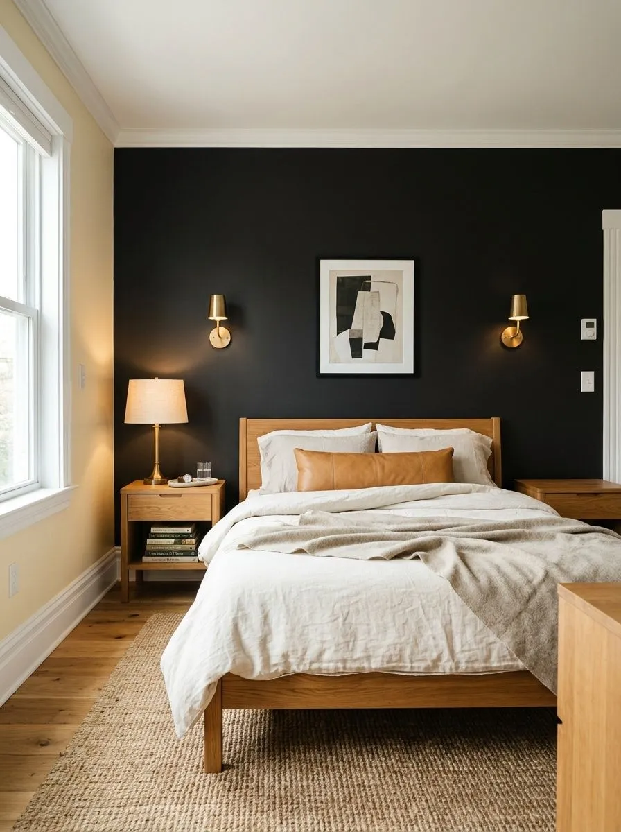 Black Magic SW 6991 on an interior wall in natural daylight