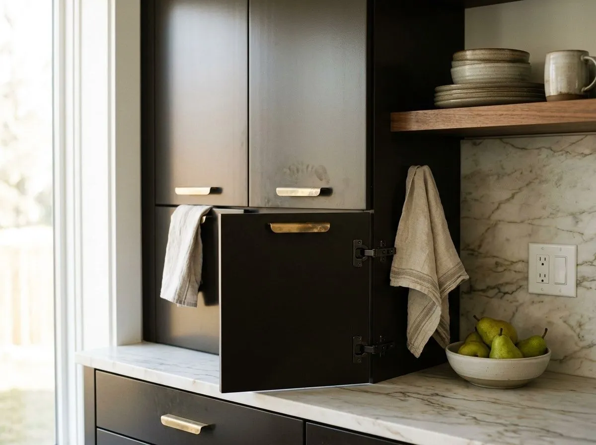 Caviar SW 6990 on kitchen cabinets