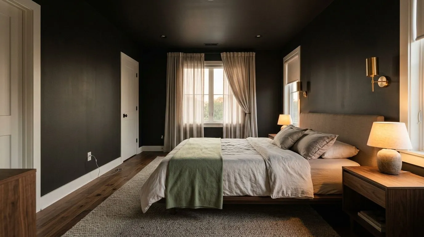 Caviar SW 6990 by Sherwin-Williams on a home exterior