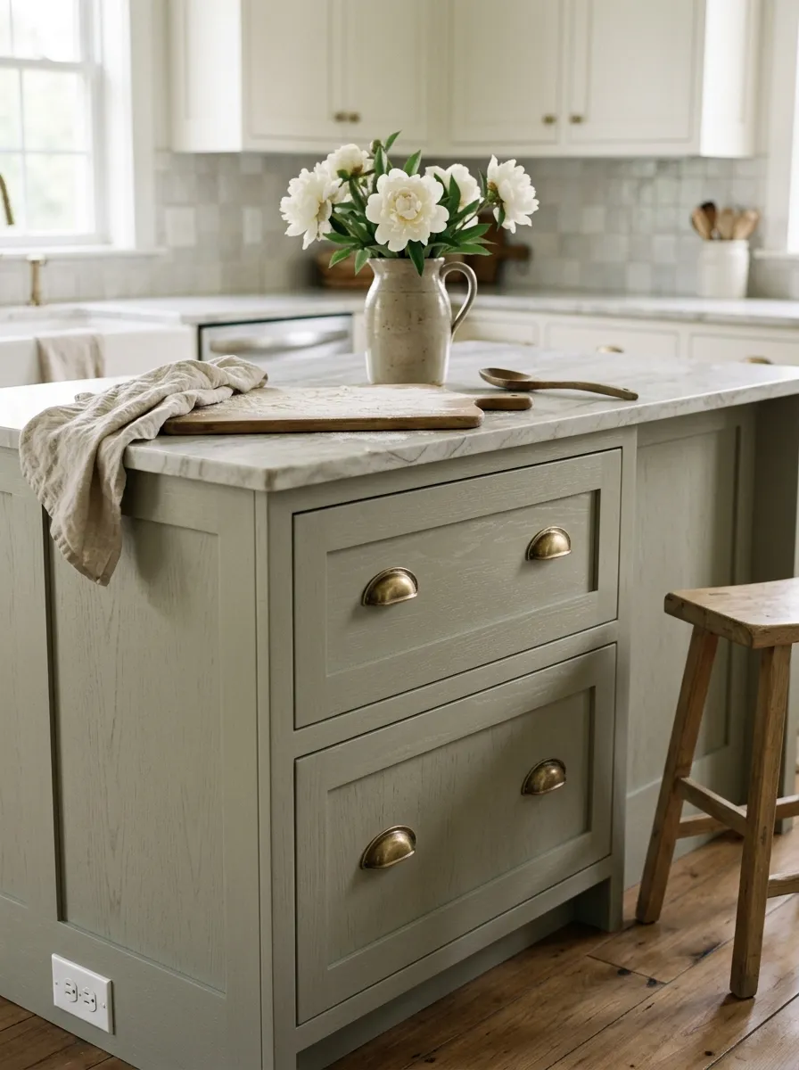 Clary Sage SW 6178 on kitchen