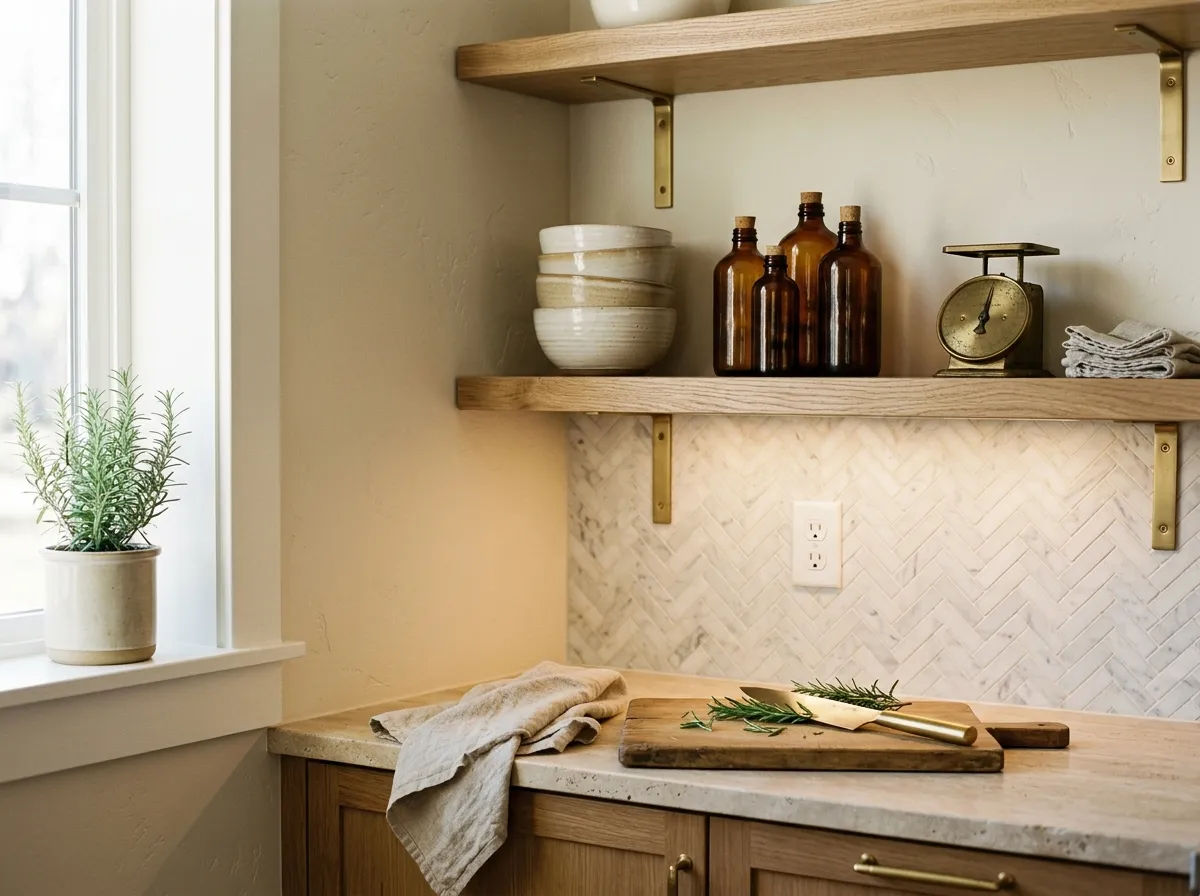 Creamy SW 7012 on kitchen