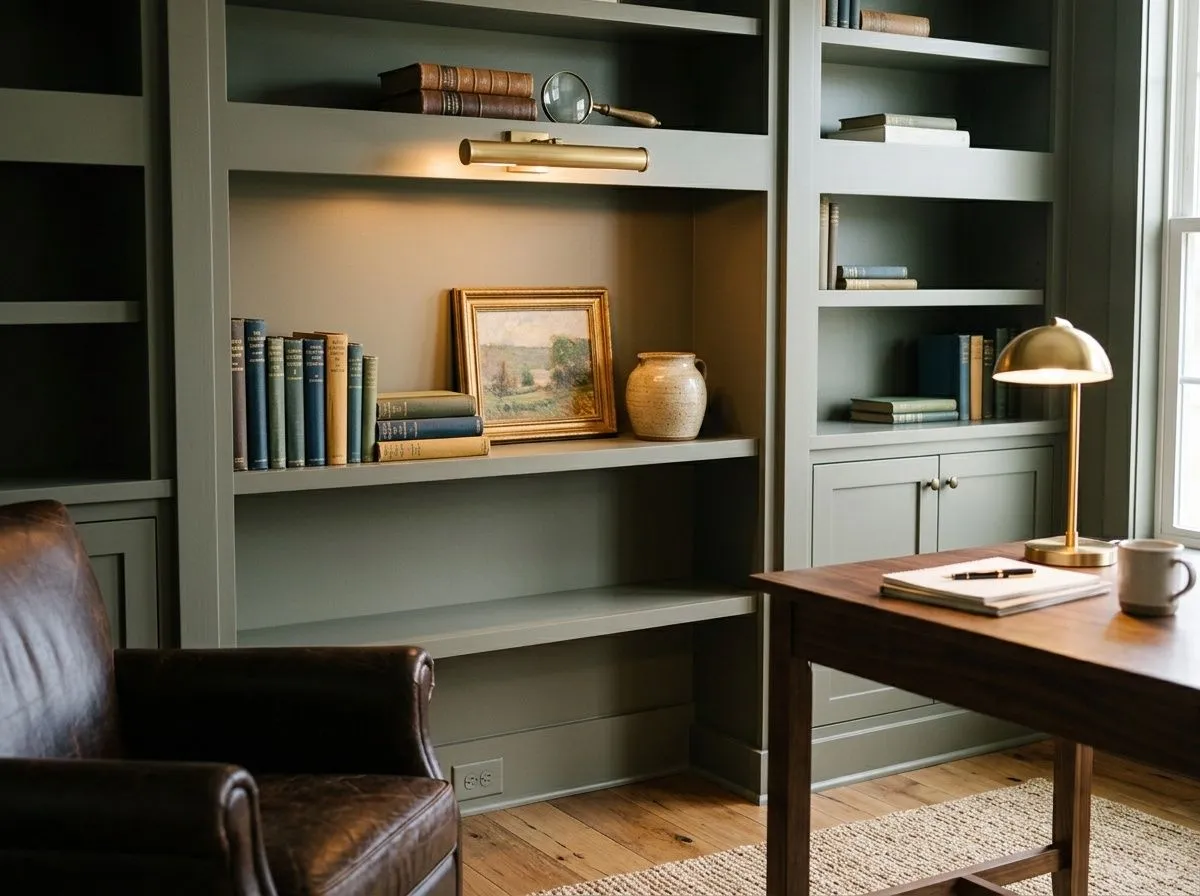 Dried Thyme SW 6186 on home office or library