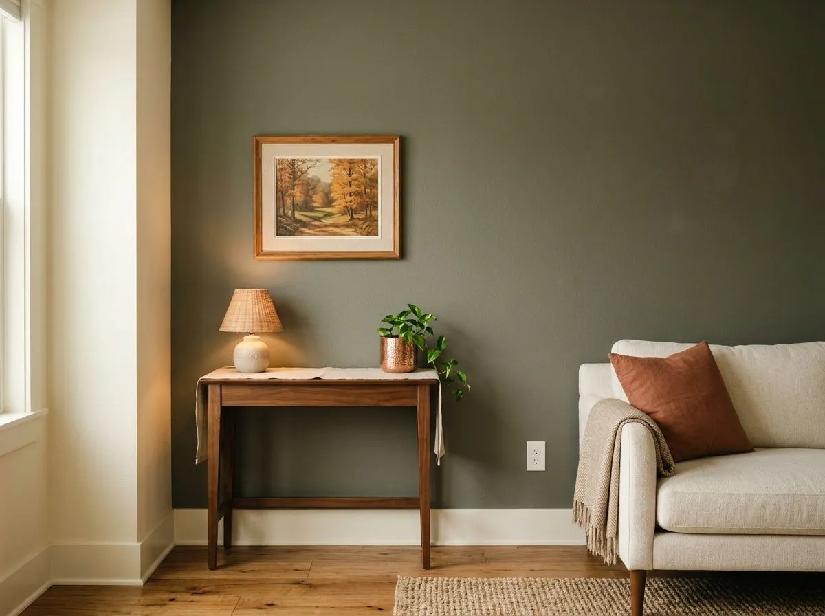 Dried Thyme SW 6186 on living room
