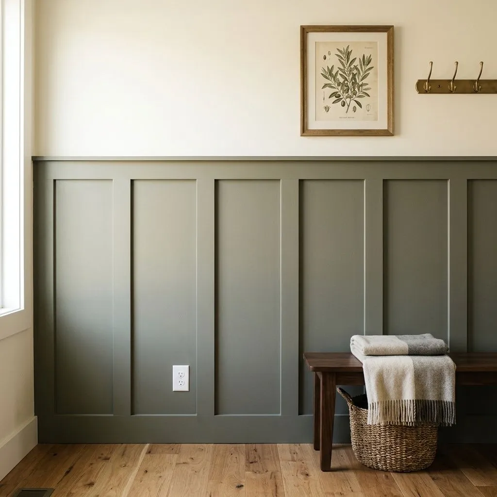 Dried Thyme SW 6186 undertones beside a reference white