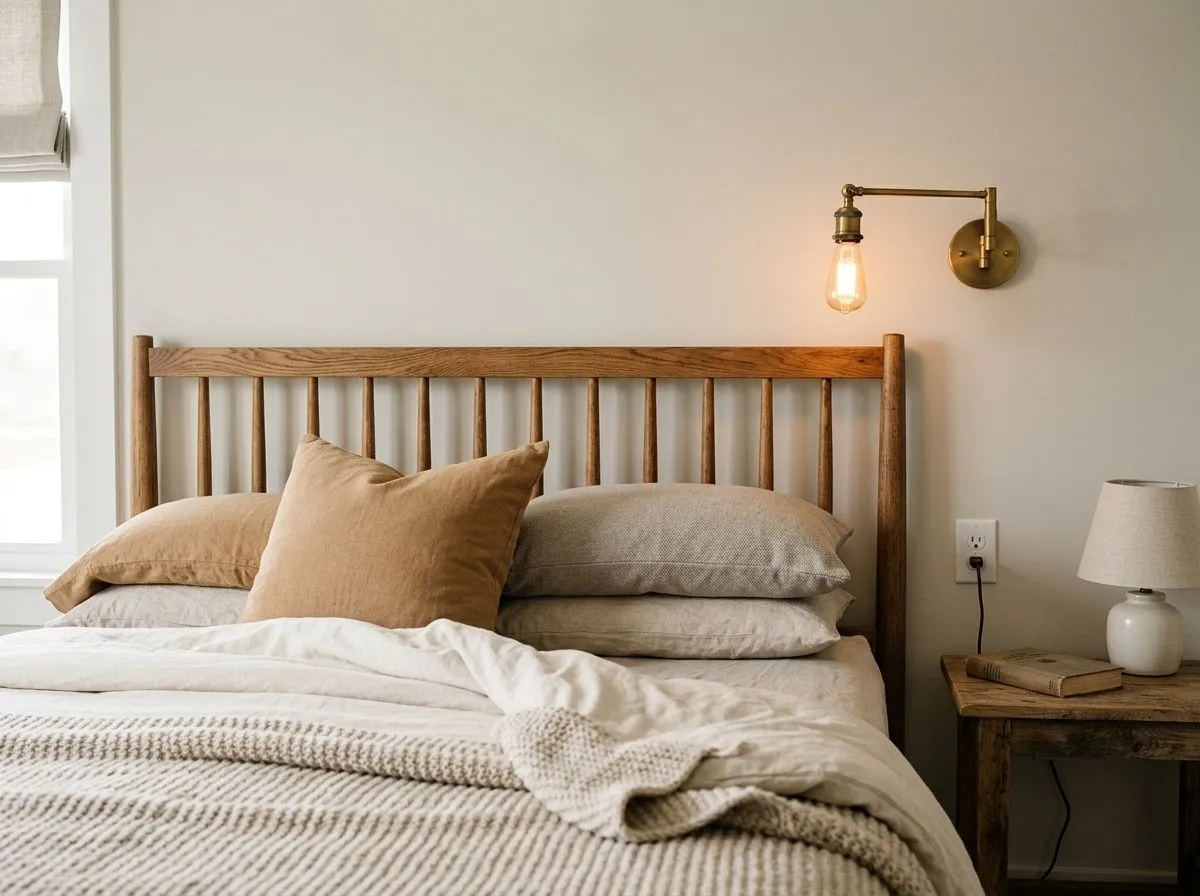 Eider White SW 7014 on bedroom