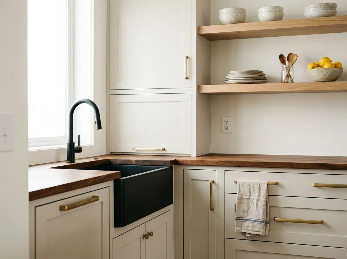 Eider White SW 7014 on kitchen