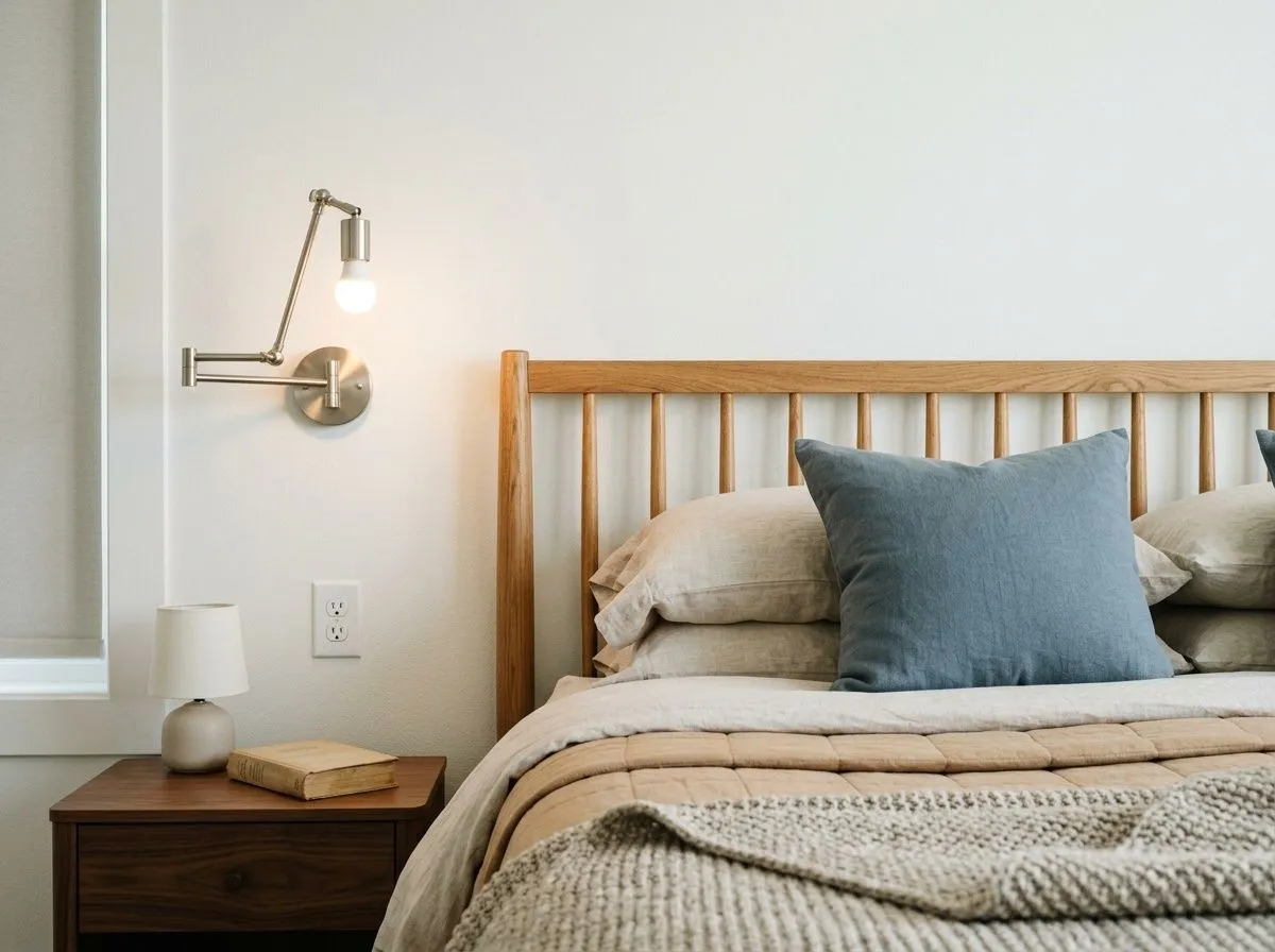 Extra White SW 7006 on bedroom