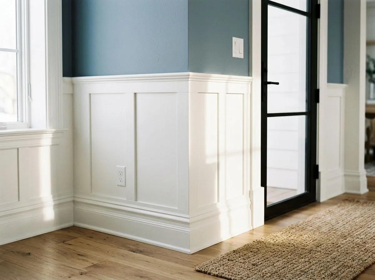 Extra White SW 7006 on trim and millwork