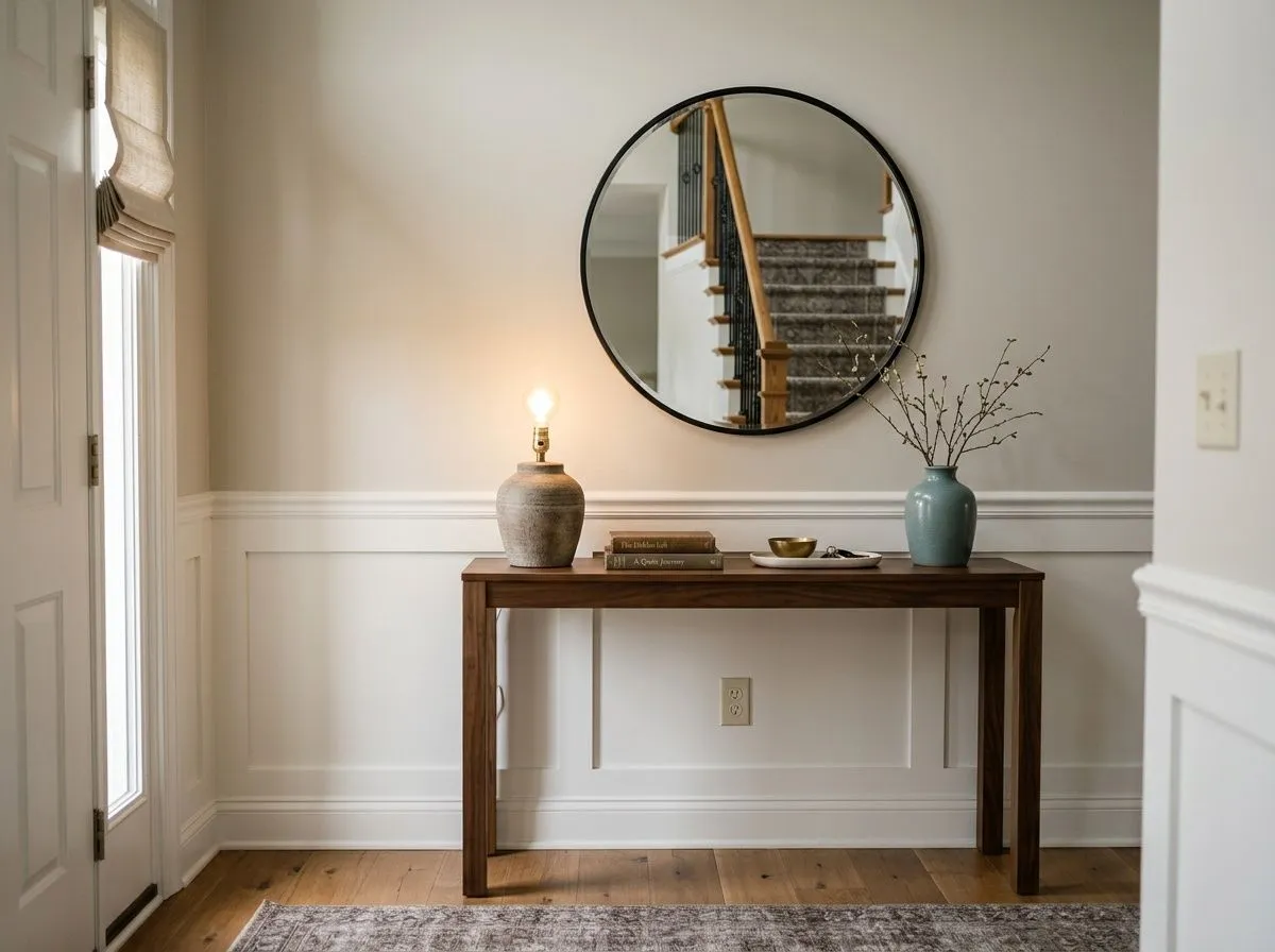 Gossamer Veil SW 9165 on entryway