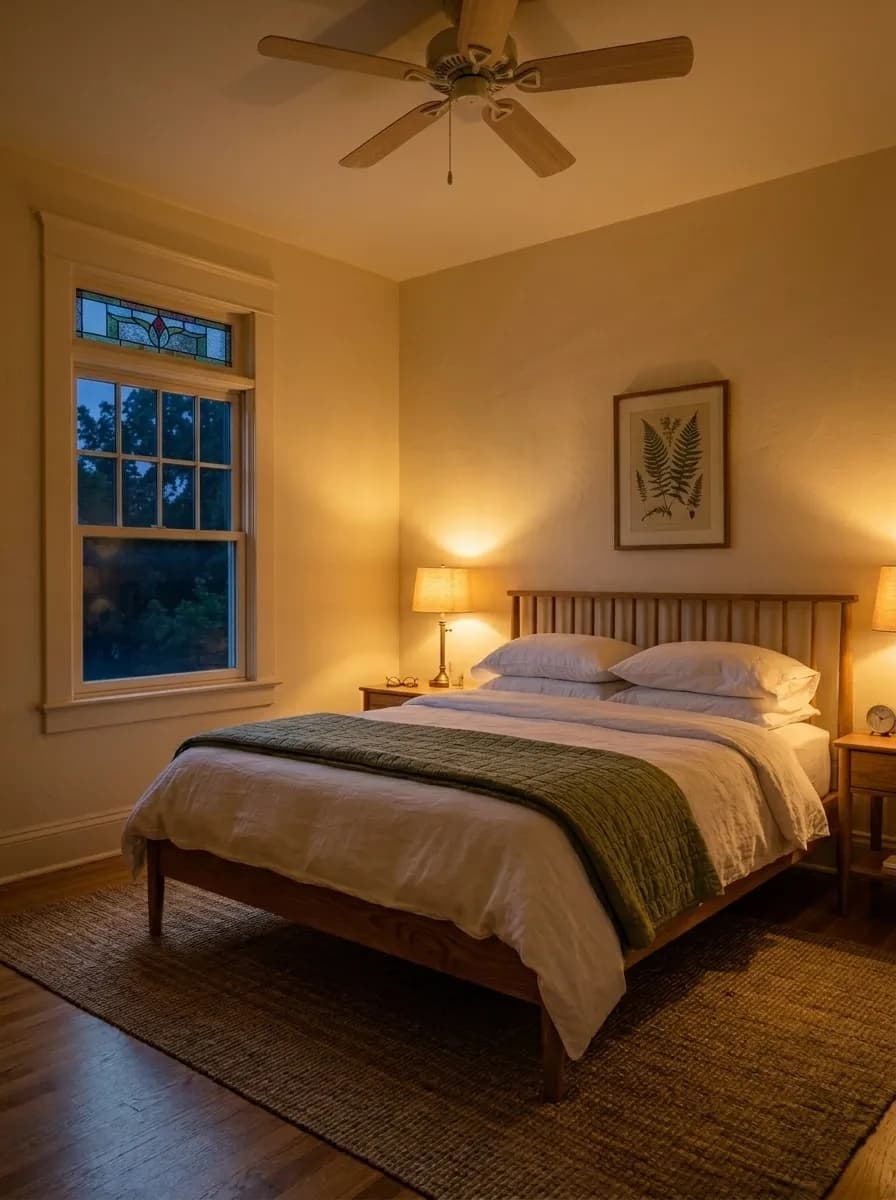 Greek Villa SW 7551 accent wall in evening light