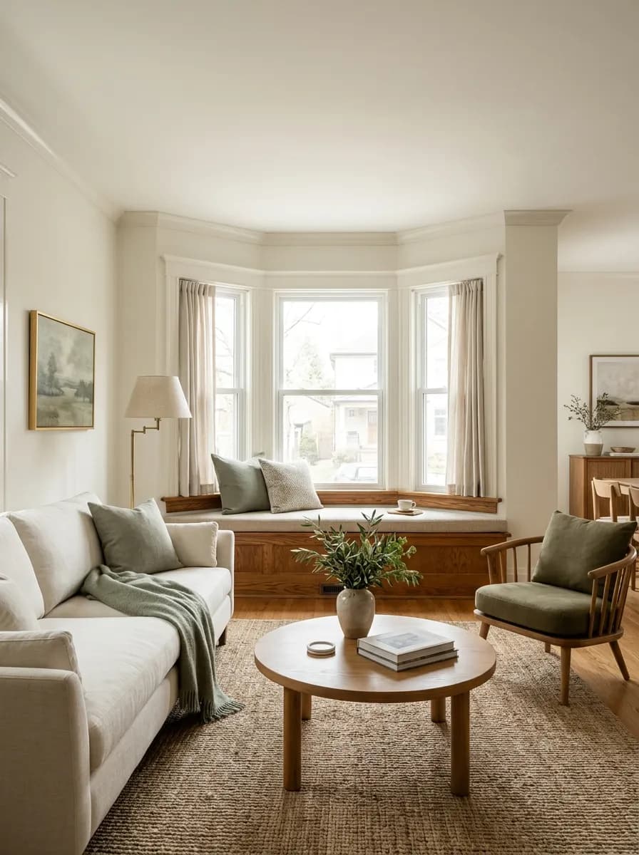 Greek Villa SW 7551 in a bright craftsman living room