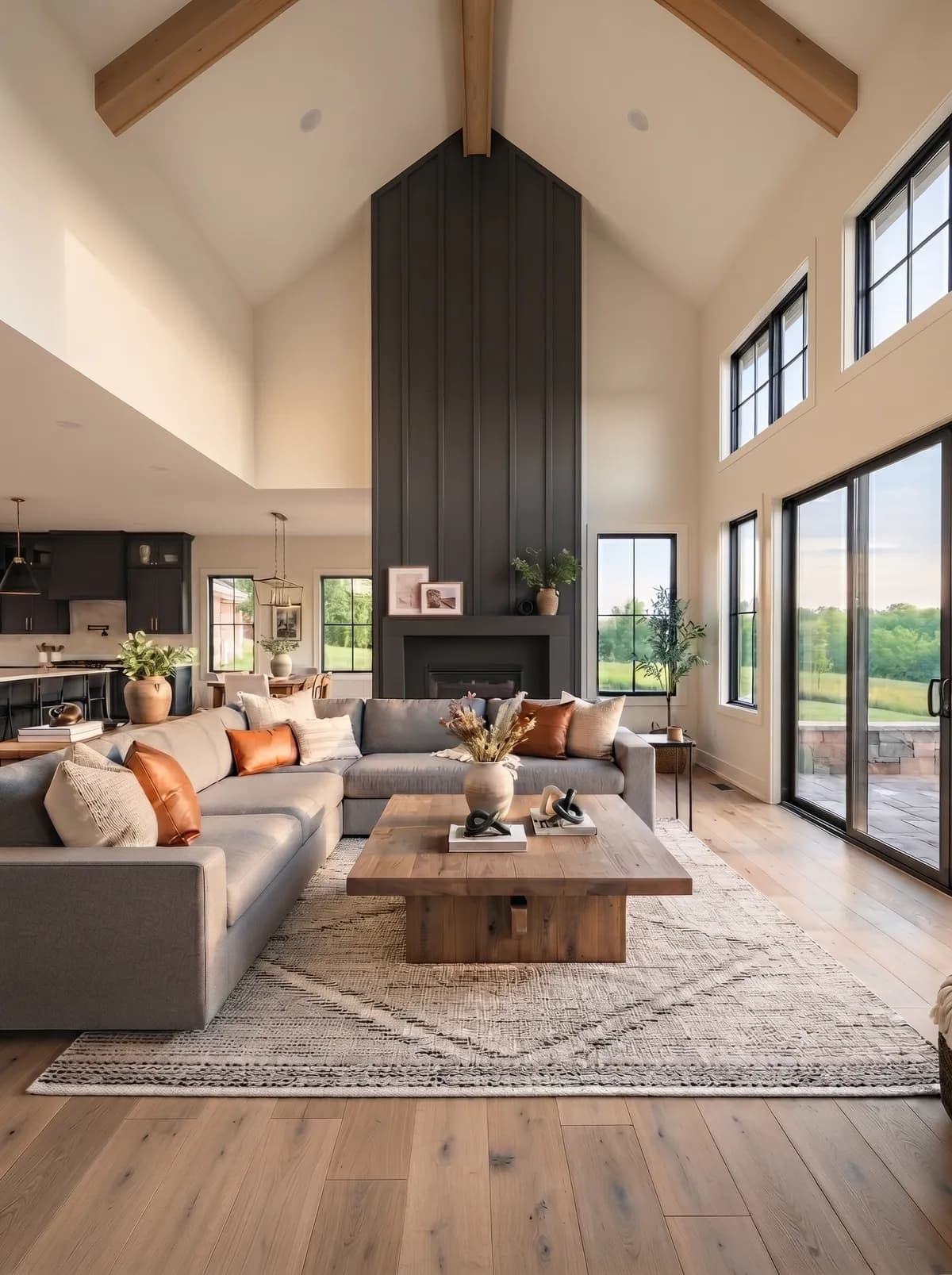 Iron Ore SW 7069 on an interior wall in natural daylight