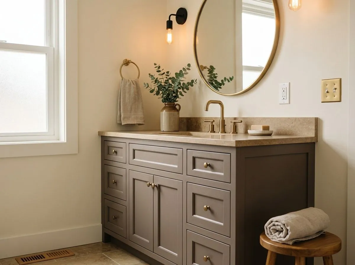 Mink SW 6004 on bathroom