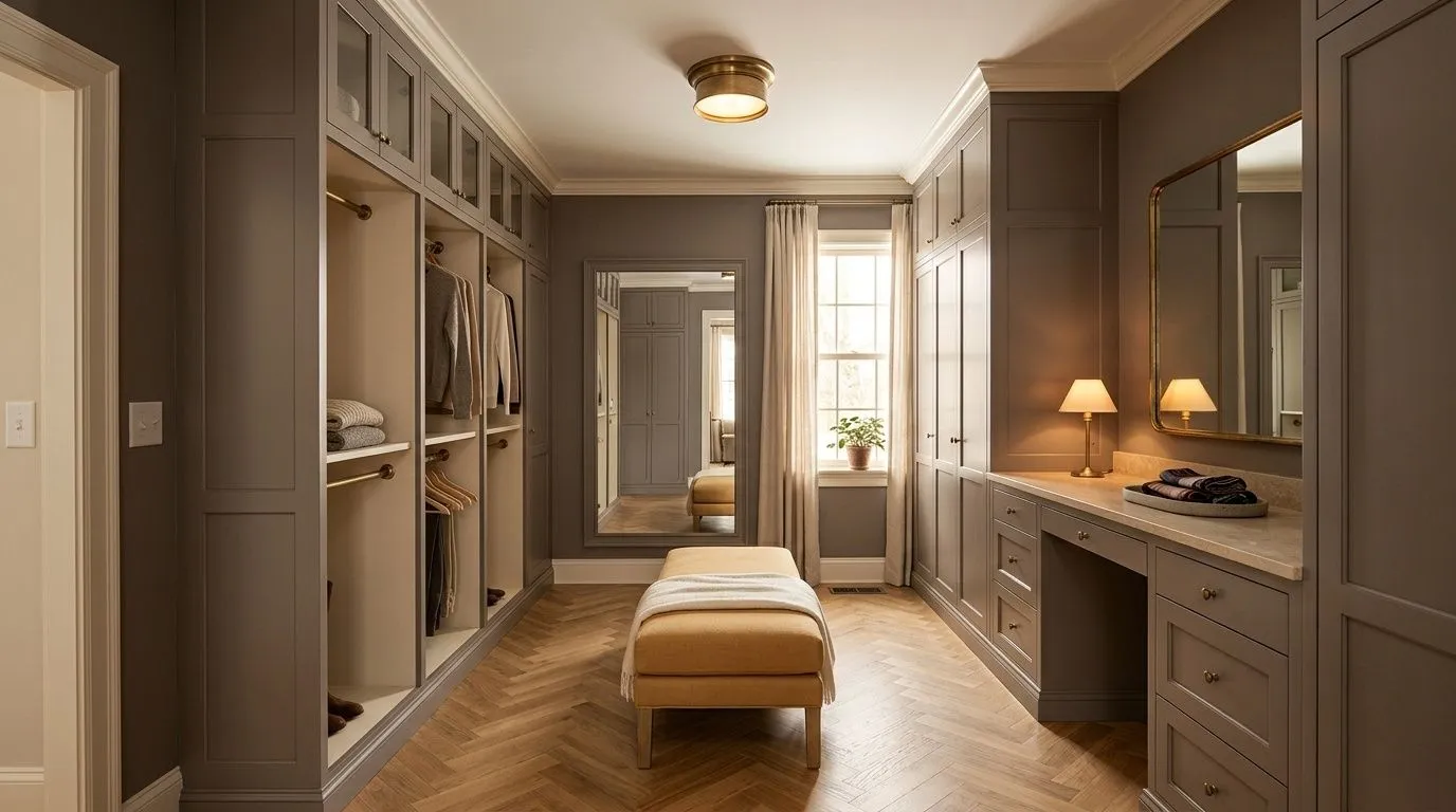 Mink SW 6004 in a cocooning, romantic dressing room