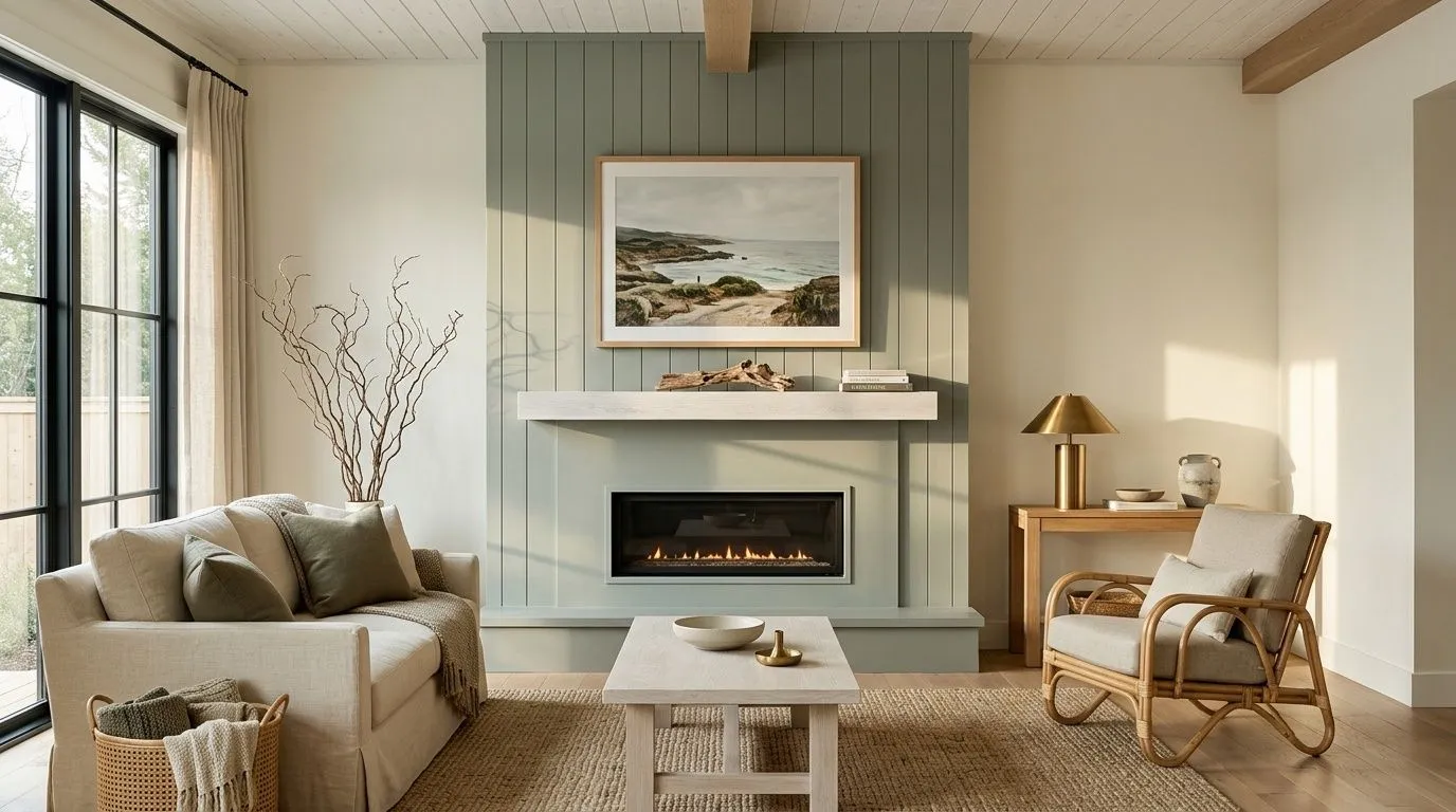 Oyster Bay SW 6206 in a calm, coastal living room