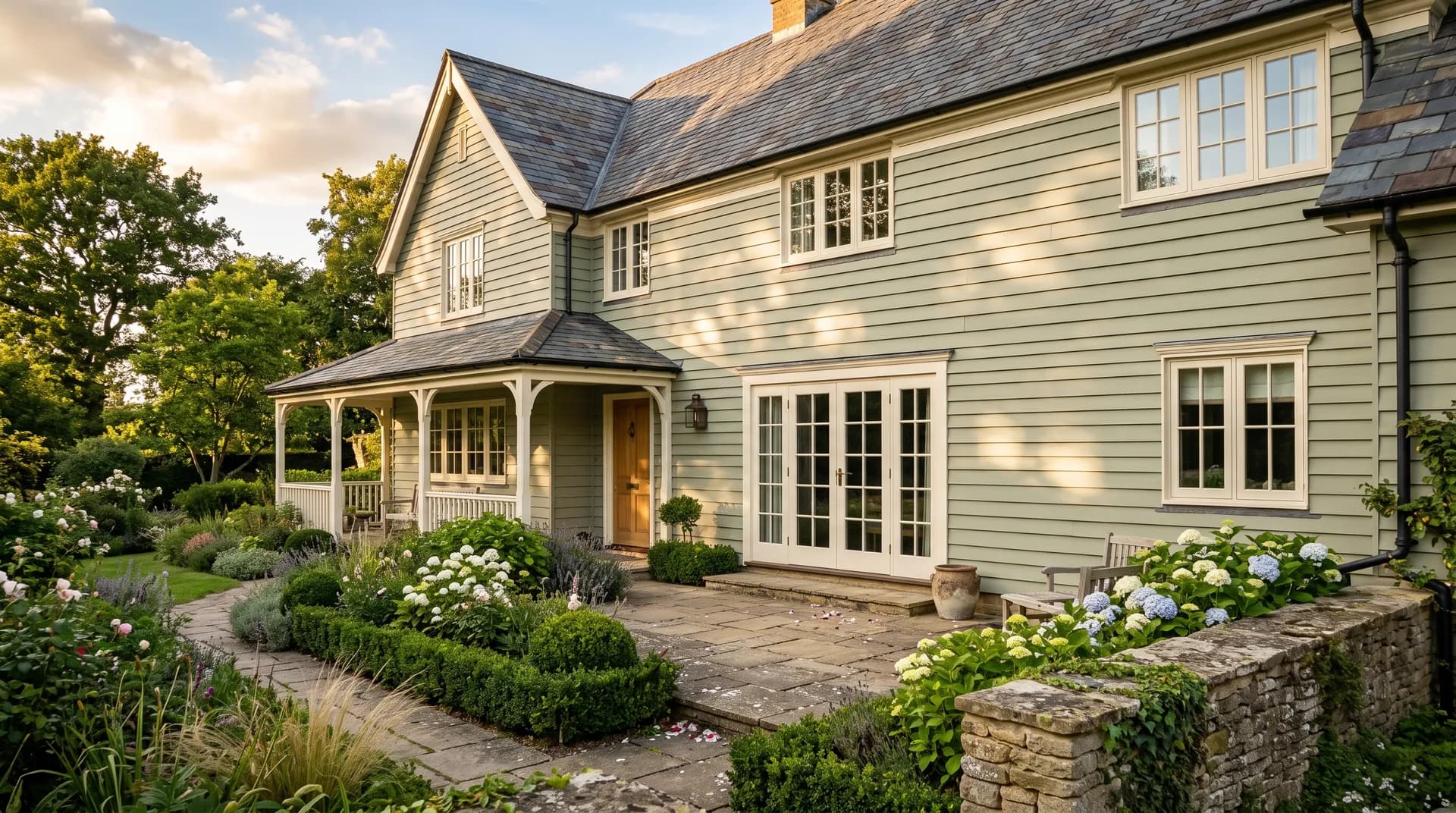 Sage SW 2860 by Sherwin-Williams on a home exterior