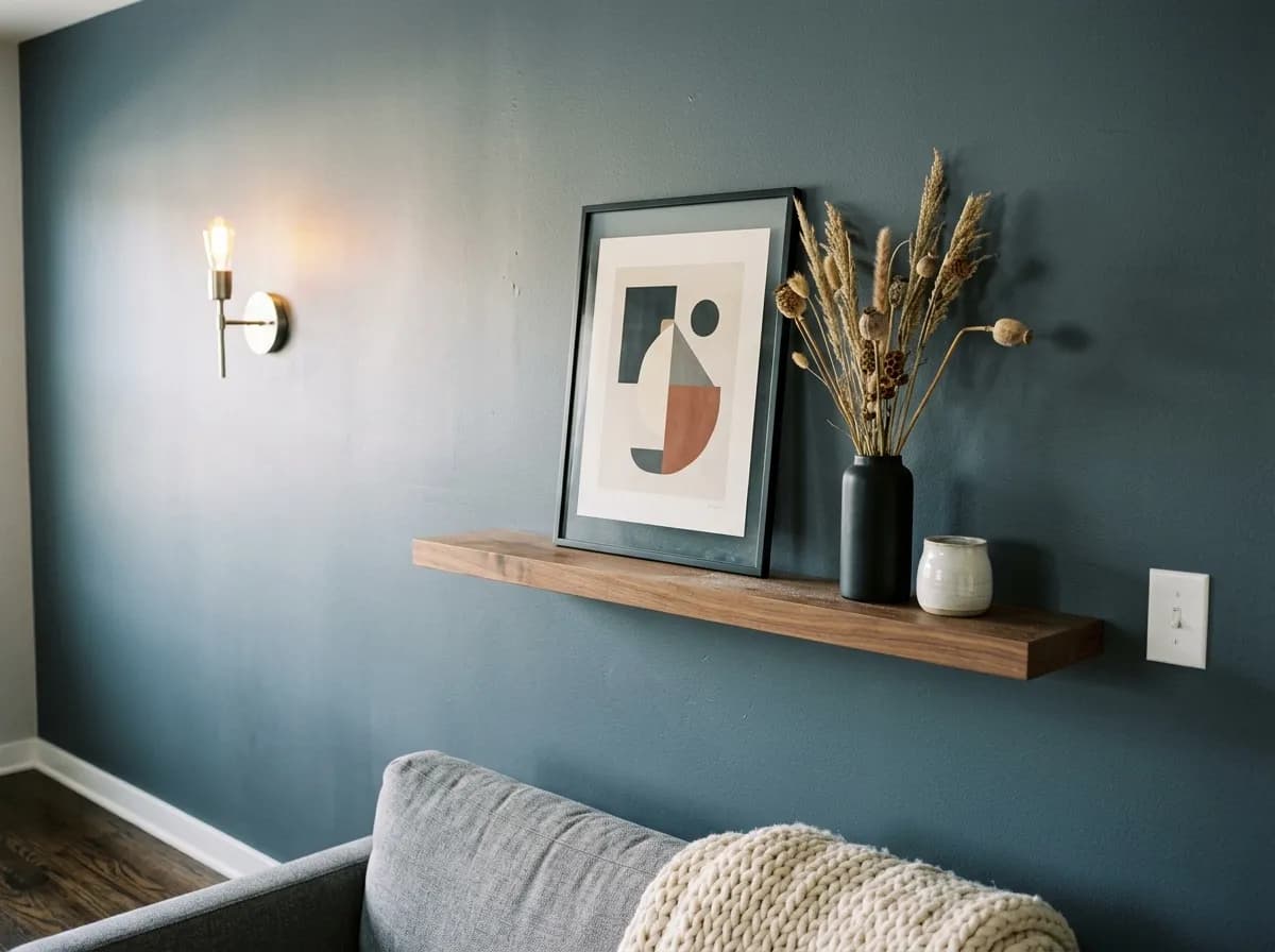 Slate Tile SW 7624 on living room