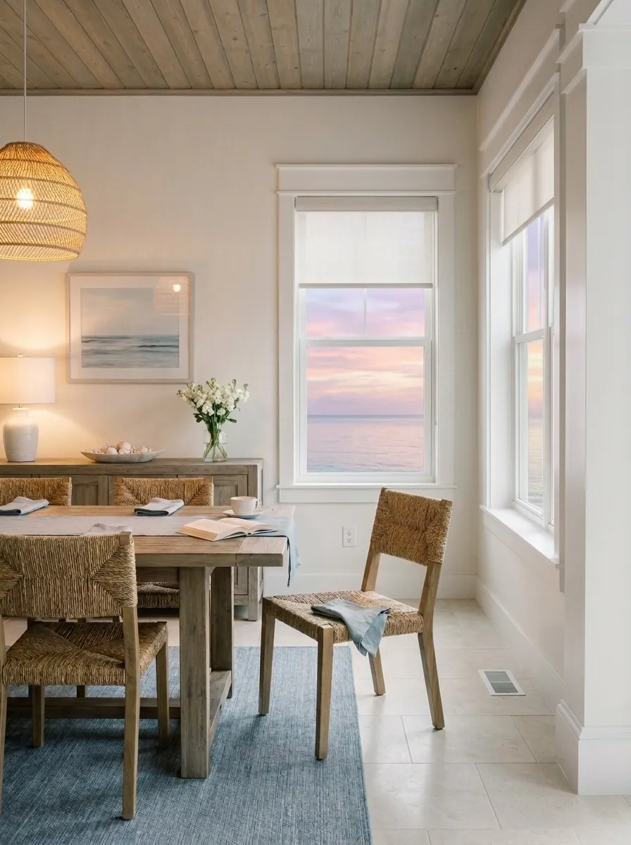 Snowbound SW 7004 accent wall in evening light