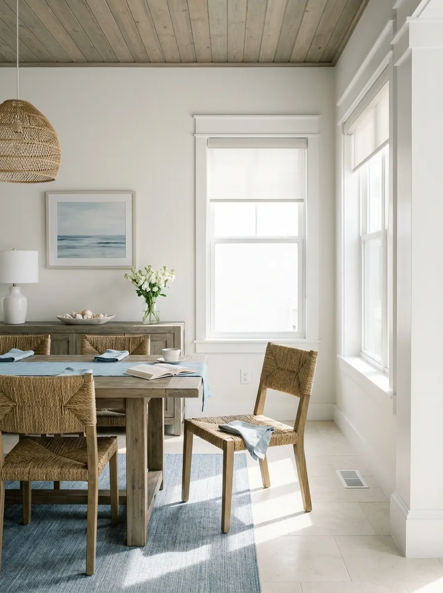 Snowbound SW 7004 accent wall in morning light