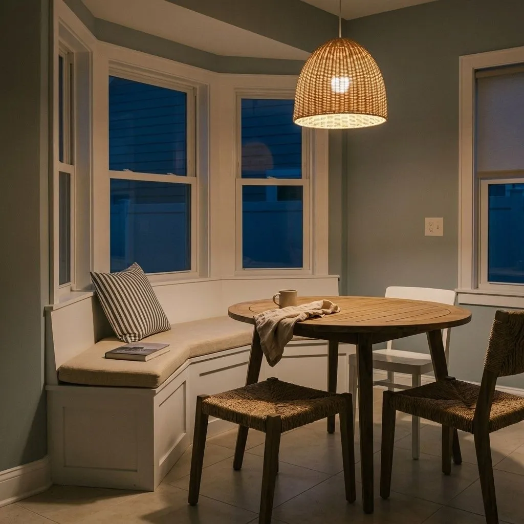 Stardew SW 9138 accent wall in evening light