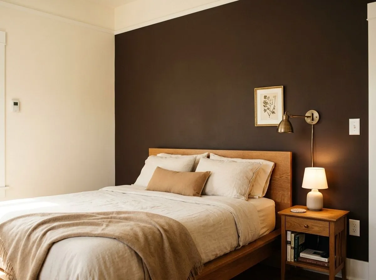 Turkish Coffee SW 6076 on bedroom