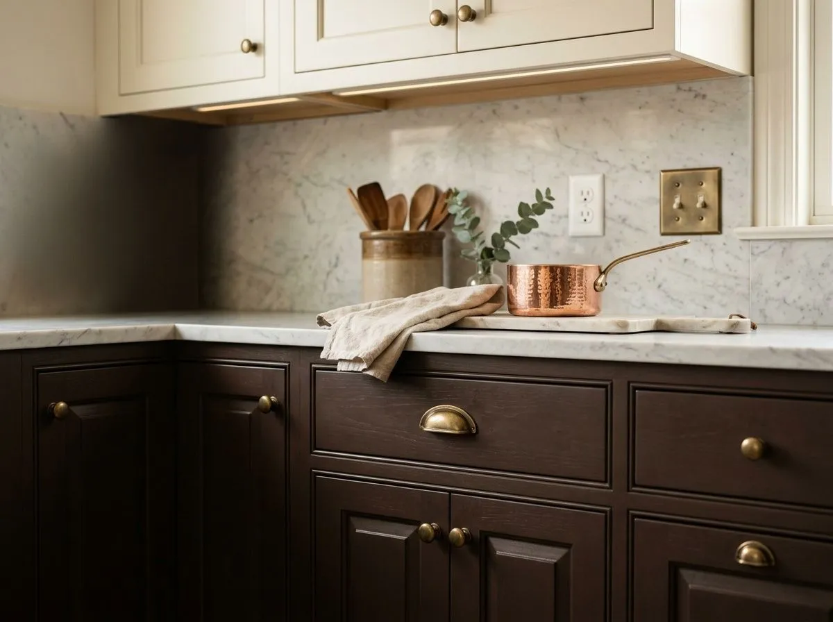 Turkish Coffee SW 6076 on kitchen cabinetry