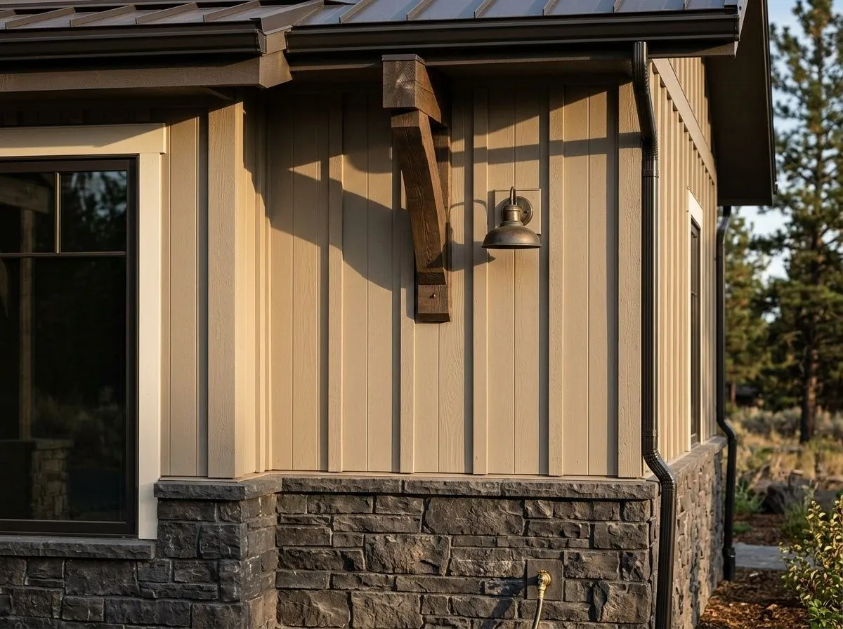 Universal Khaki SW 6150 on exterior siding