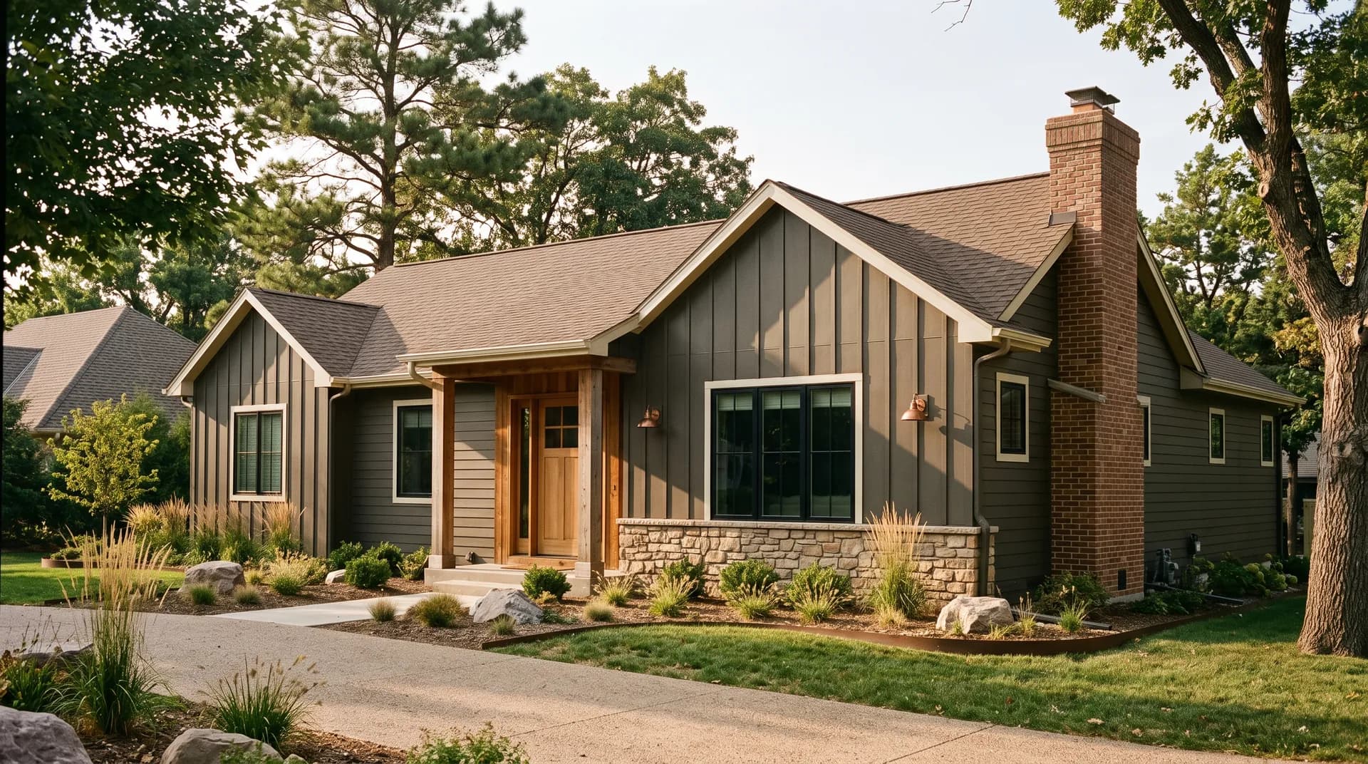 Urbane Bronze SW 7048 by Sherwin-Williams on a home exterior