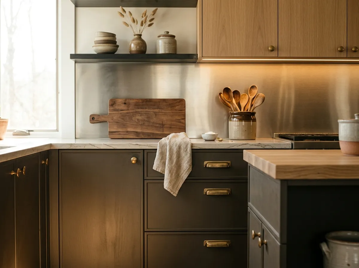 Urbane Bronze SW 7048 on kitchen cabinets