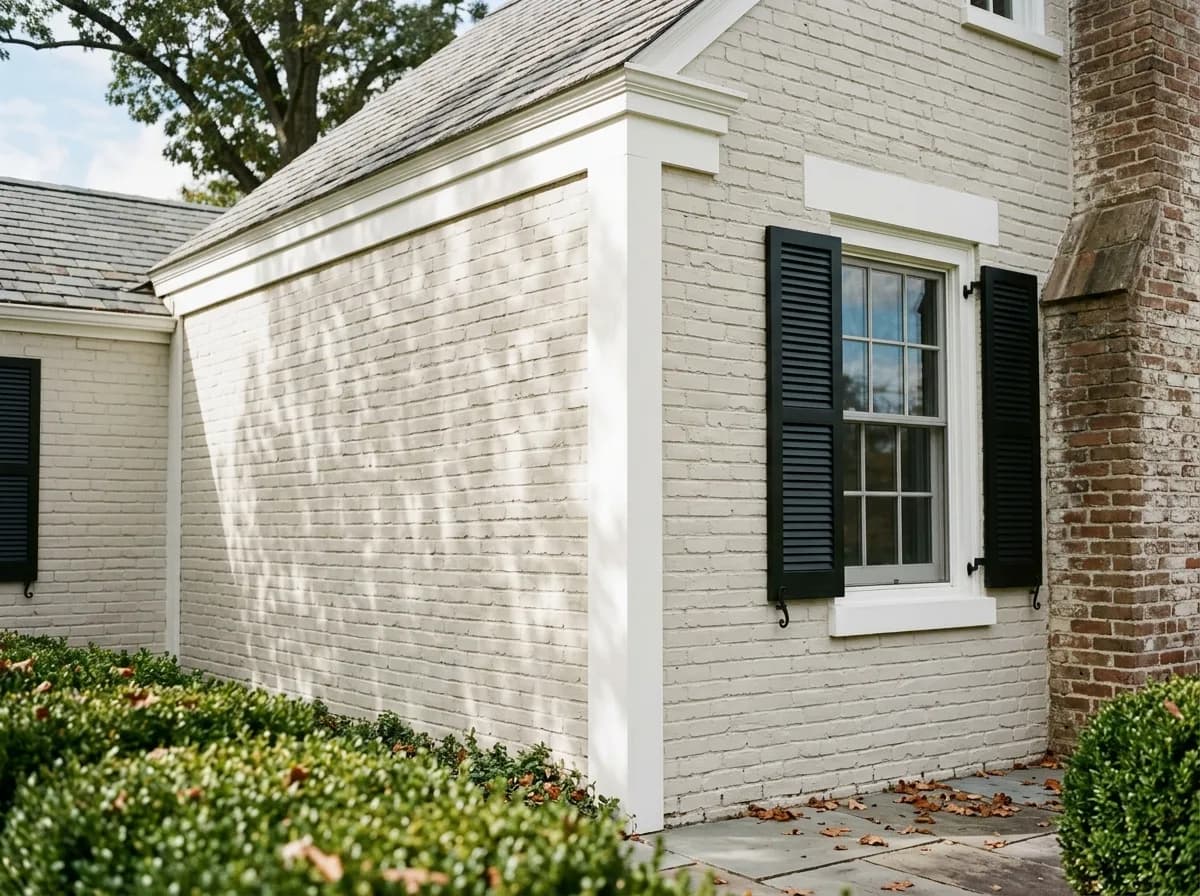 White Duck SW 7010 on exterior